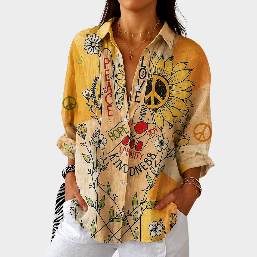 Blouse légère et colorée à imprimé