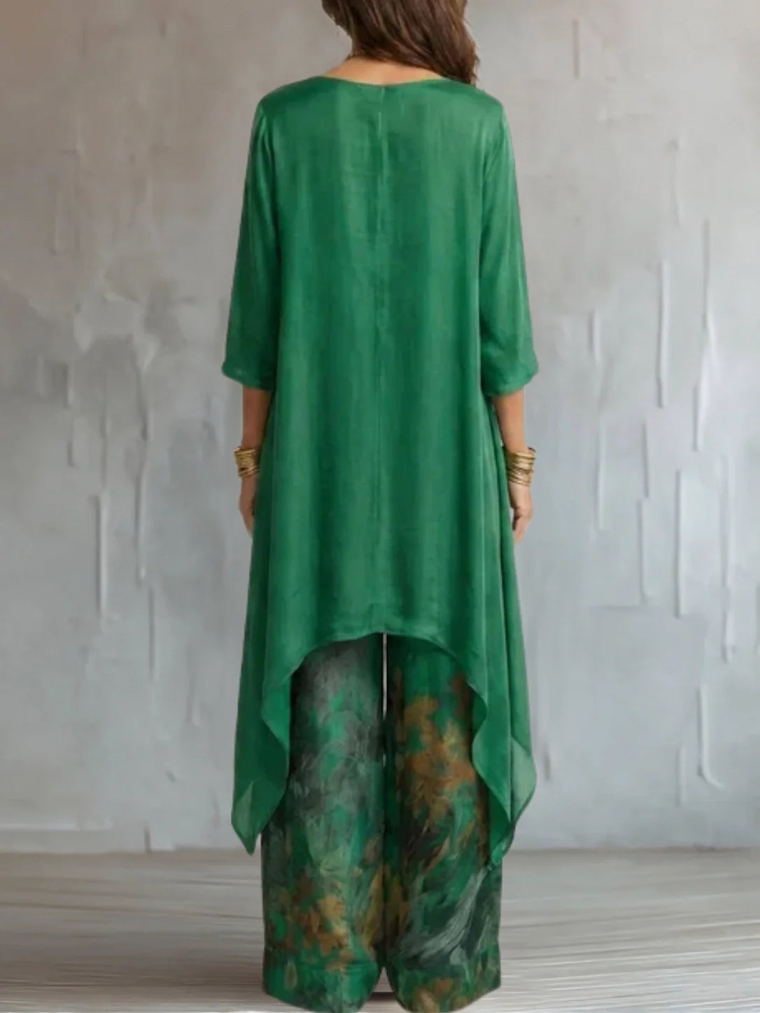 Ginevra | Ensemble fluide asymétrique fleuri