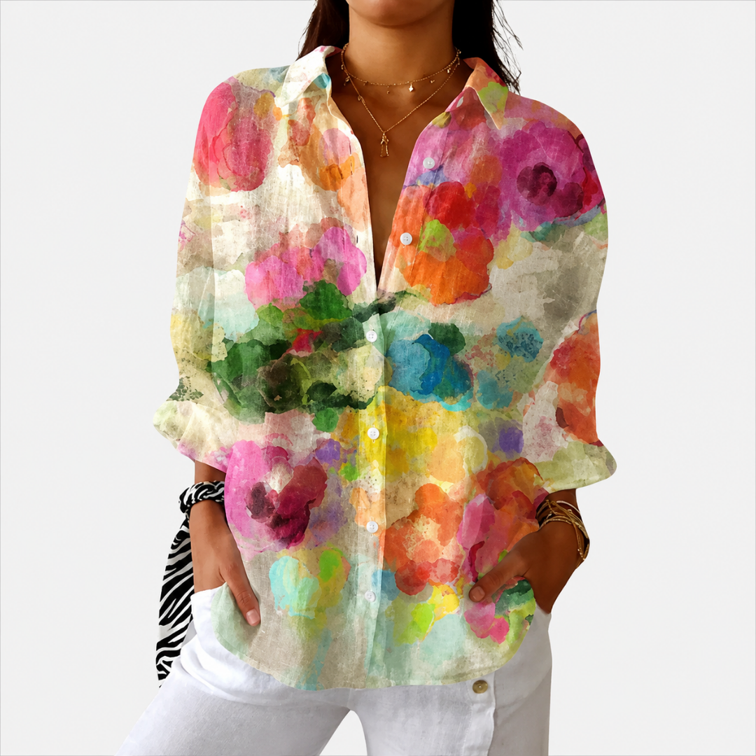 Blouse légère et colorée imprimée