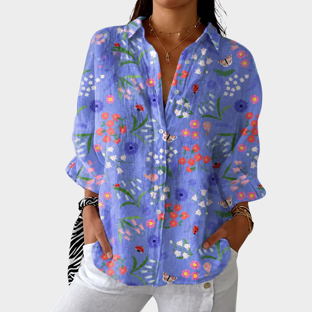 Blouse légère et colorée imprimée