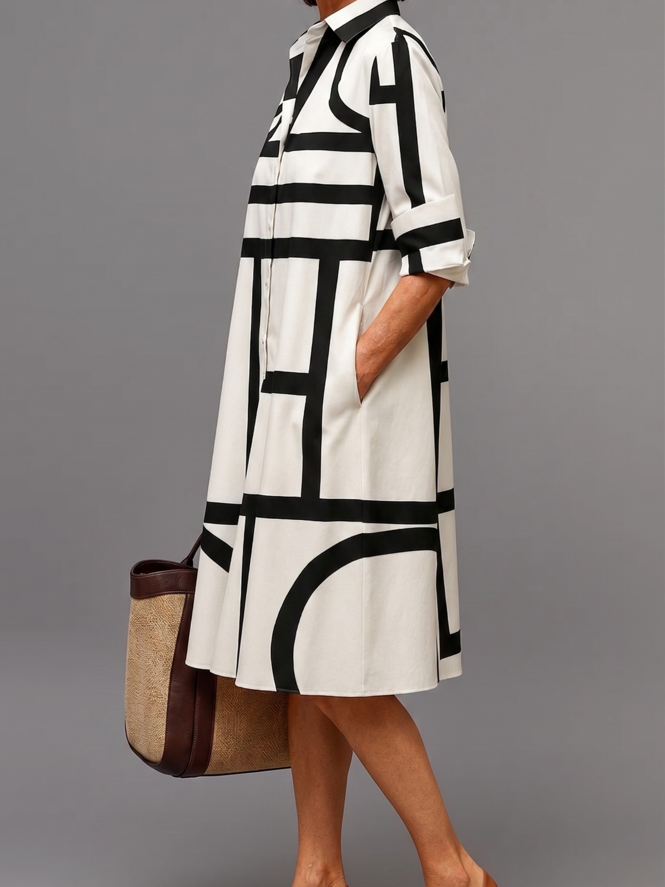 Ellie | Robe midi soignée et élégante