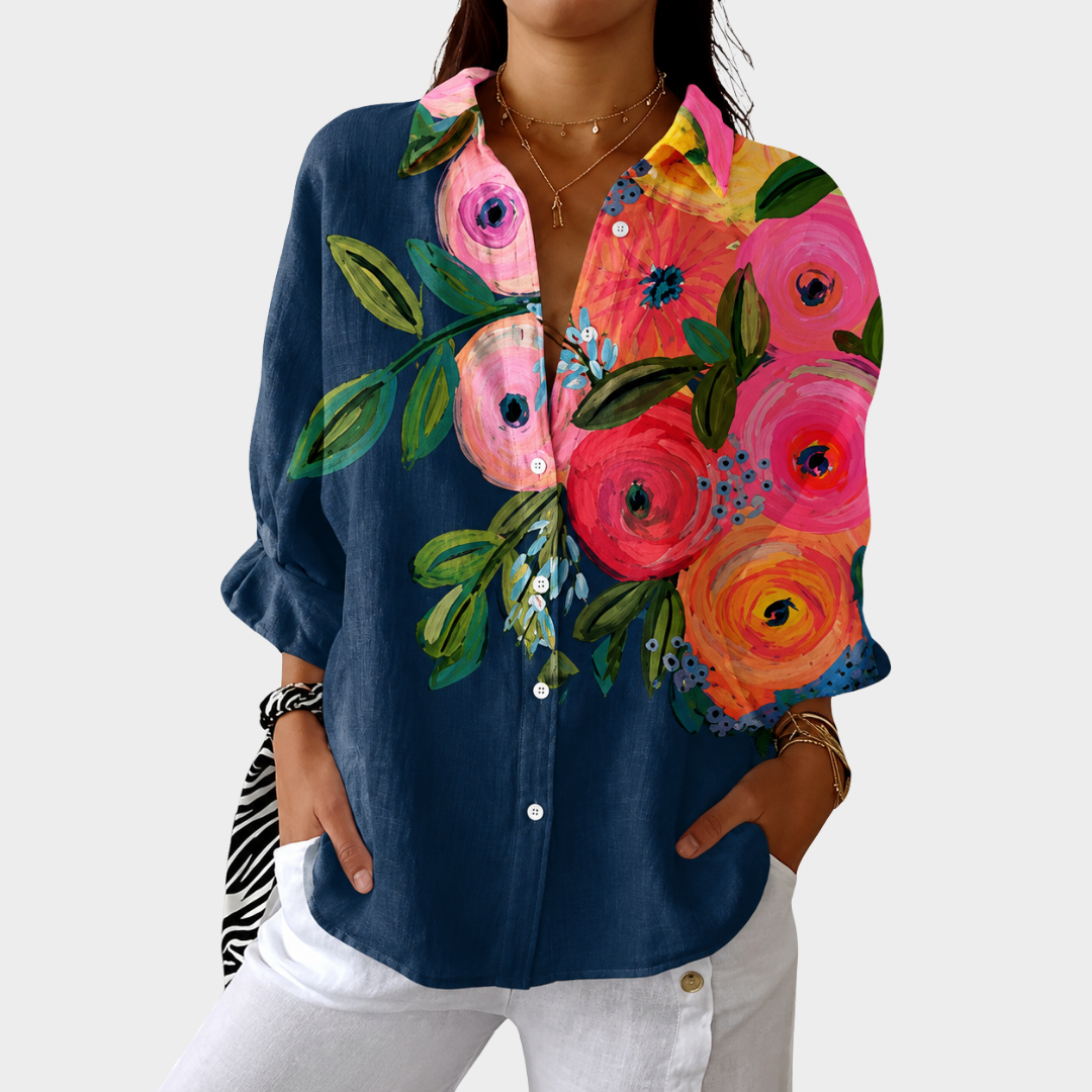 Blouse légère et colorée imprimée