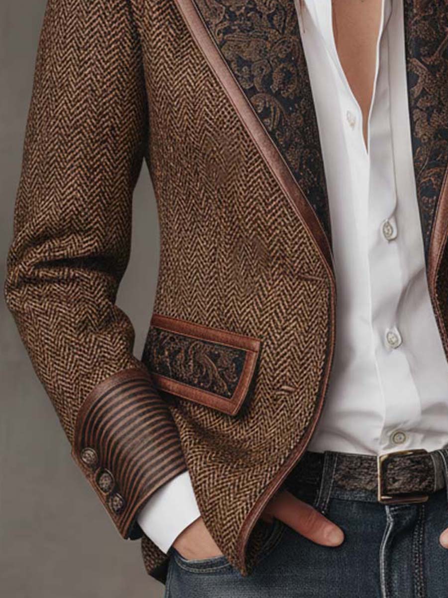 Georgette | Blazer en chevrons