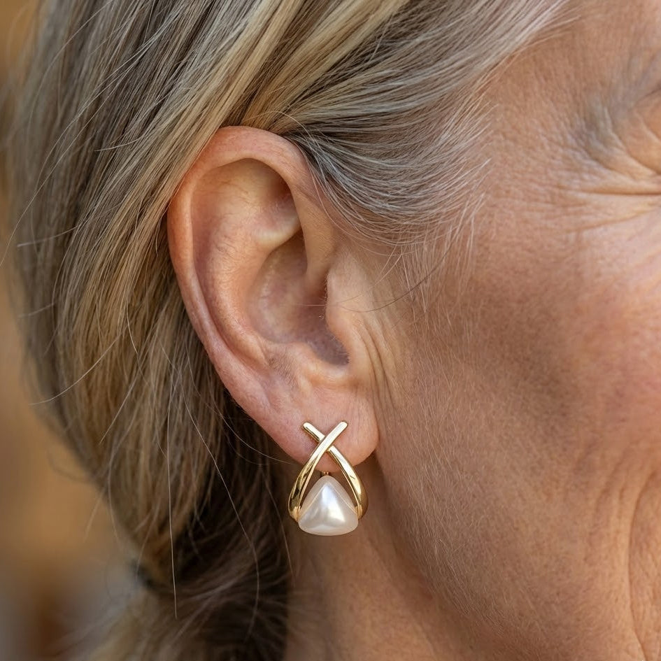 Boucles d'oreilles perle au quotidien