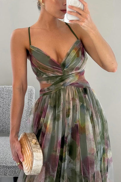 Giselle | Ravissante robe longue à imprimé floral