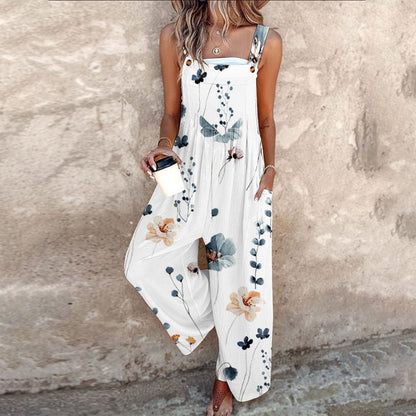 Combinaison imprimée style décontracté