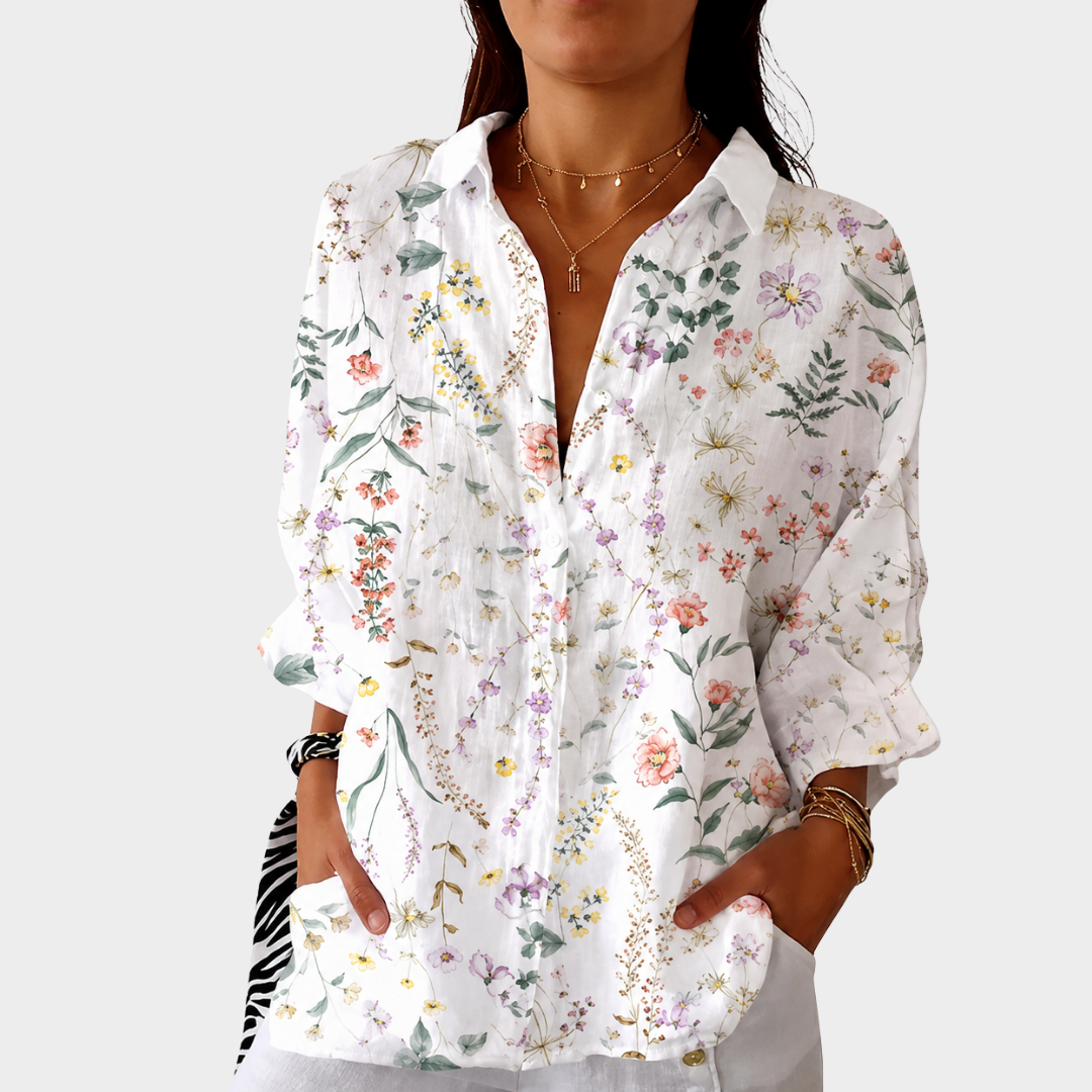 Blouse légère et colorée à imprimé