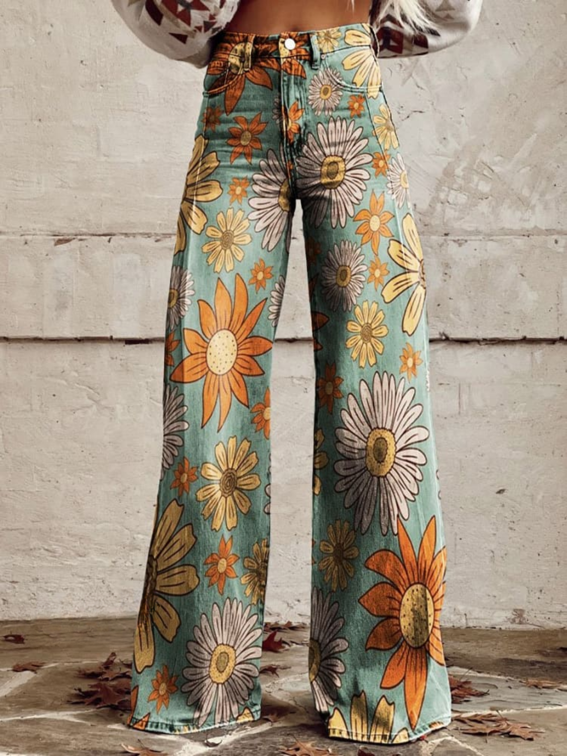 Cirilla — Pantalon palazzo fleuri