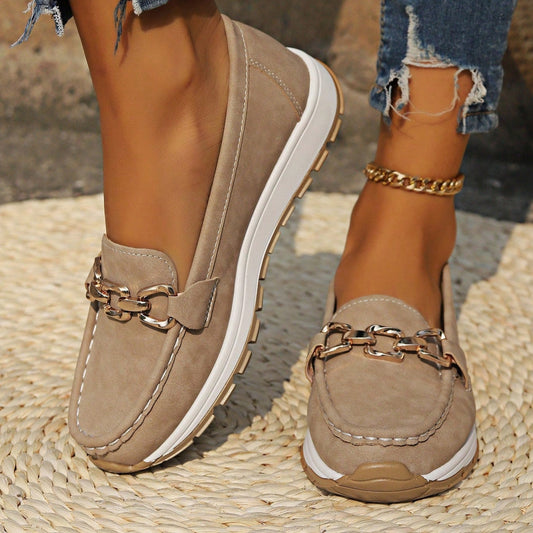 Ella | Mocassins plats orthopédiques à boucle