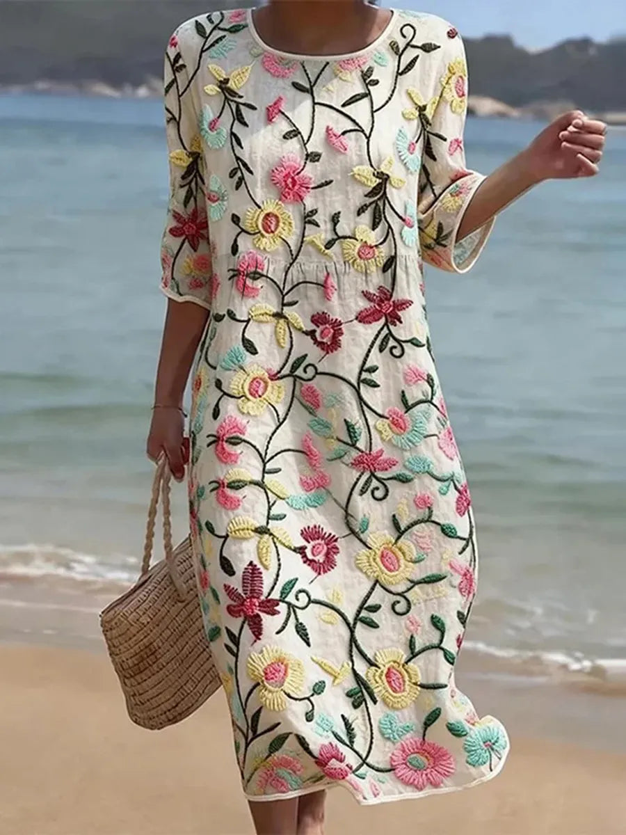 Rebecca | Robe à imprimé floral