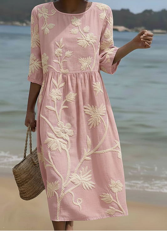 Phoebe | Robe midi à imprimé floral
