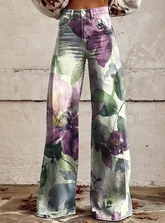 Alessia — Pantalon rétro bohème chic