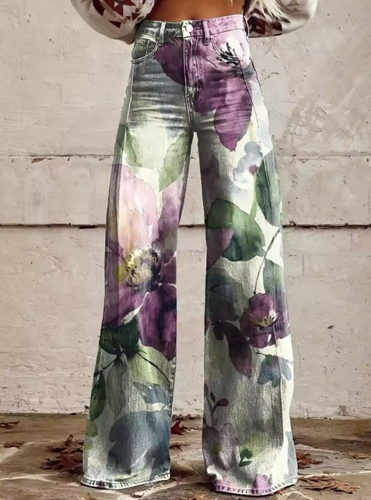 Alessia — Pantalon rétro bohème chic