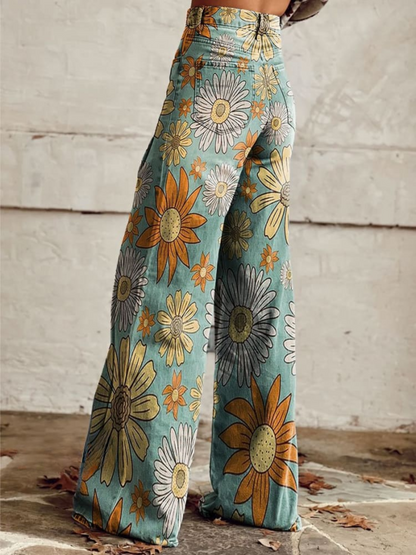 Cirilla — Pantalon palazzo fleuri