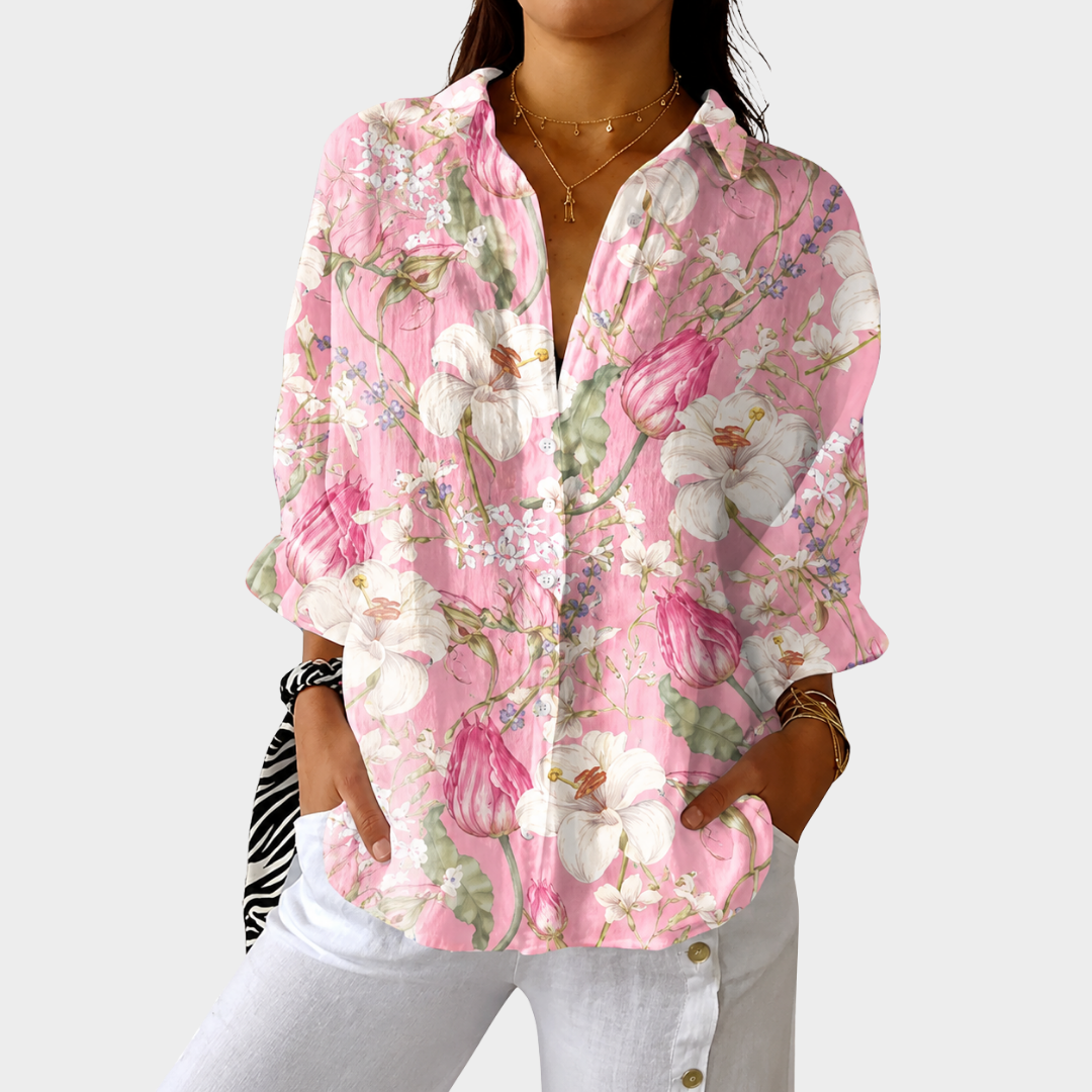 Blouse légère et colorée à imprimé