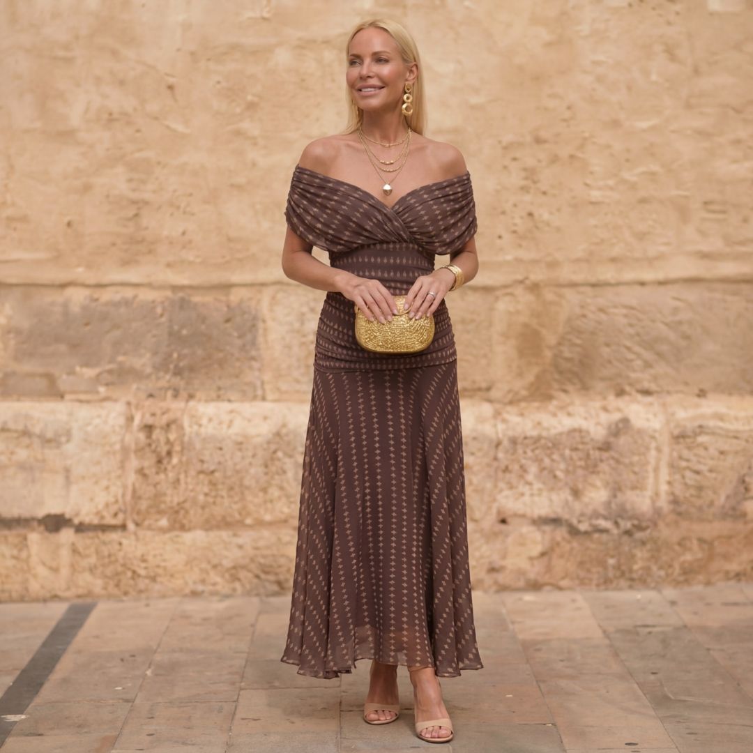Sienna - Robe Fluide Géométrique