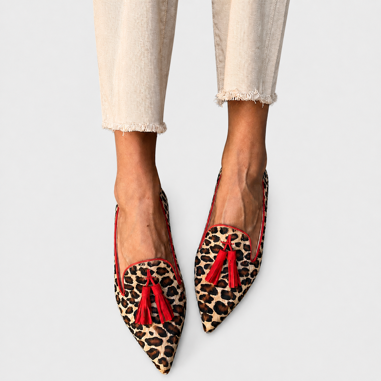 Nela | Moccassins Léopard