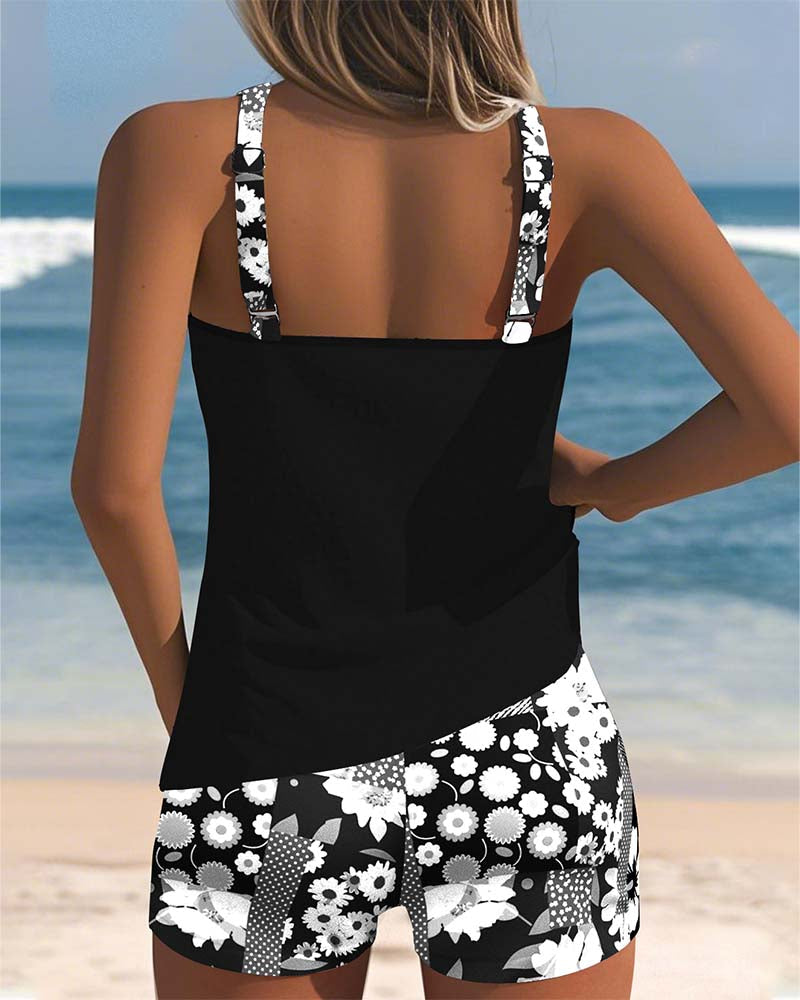 Sabrina | Bikini deux pièces confortable et au style floral pour la plage