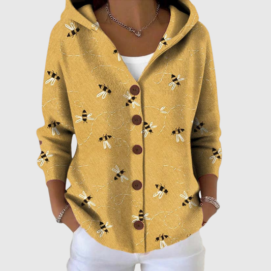 Isabella | Veste en maille à capuche