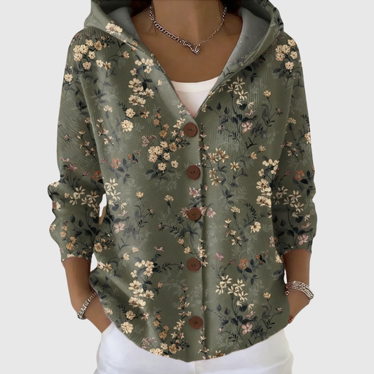 Gloria | Veste en maille à capuche