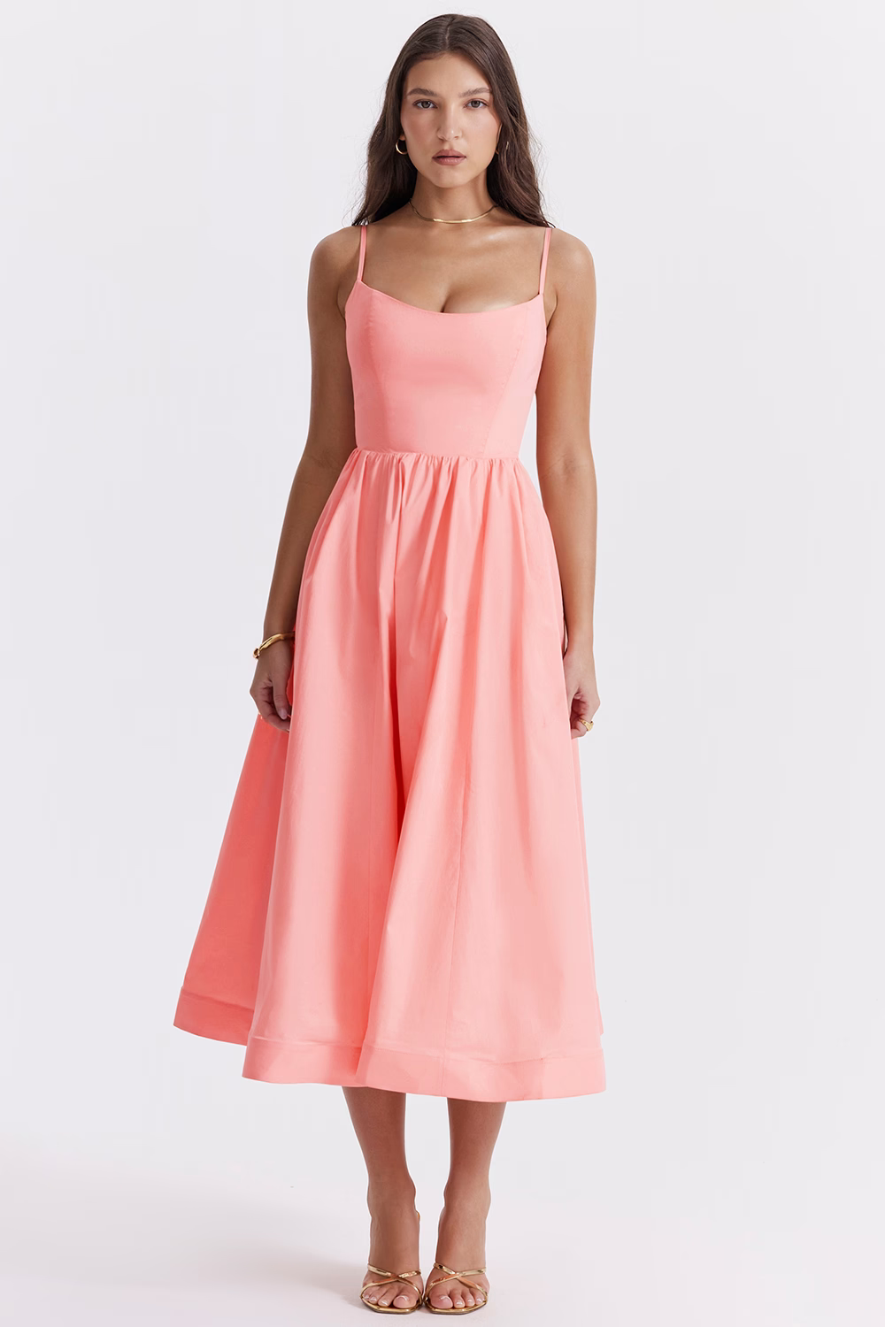 ESTELLE | Robe midi d’été élégante avec corset