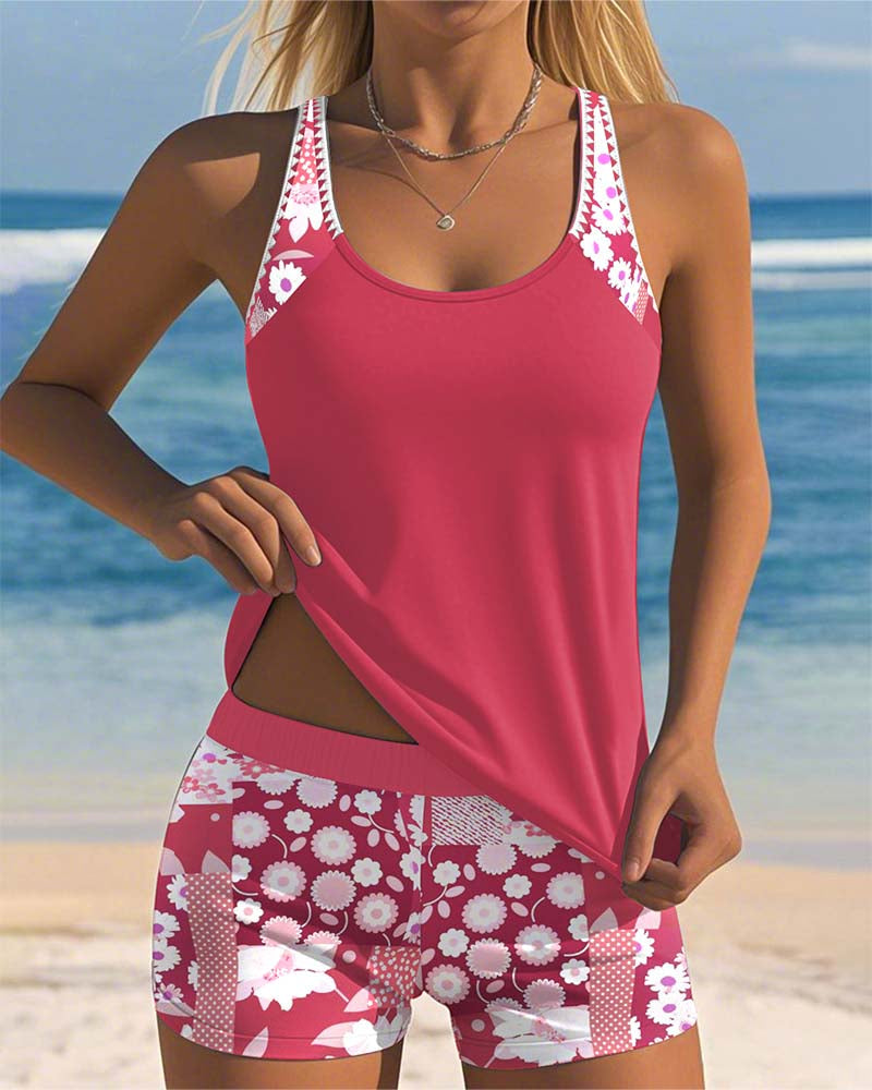 Sabrina | Bikini deux pièces confortable et au style floral pour la plage