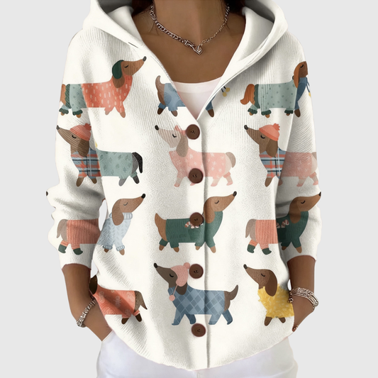 Neve | Veste en maille à capuche