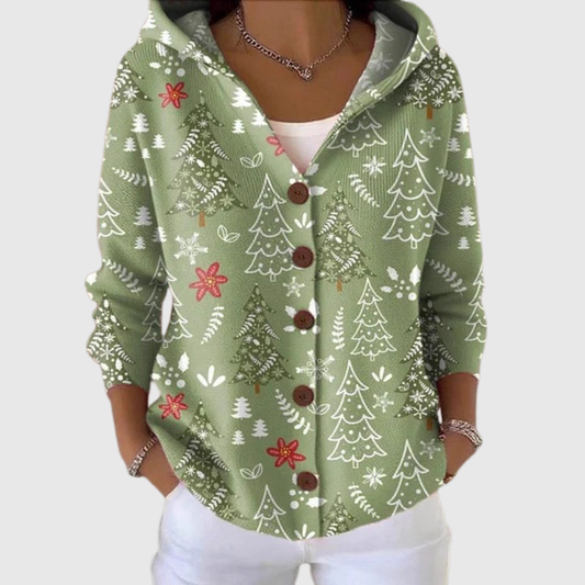 Chiara | Veste en maille à capuche