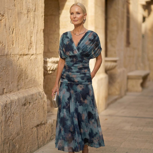 Luna - Robe Bleue Élégante