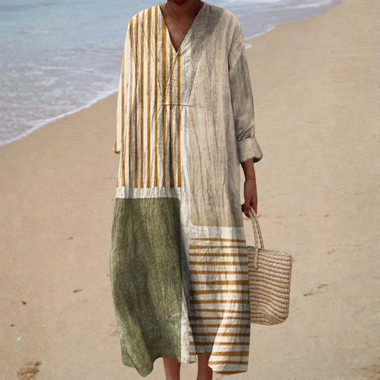 Robe d’été imprimée flatteuse