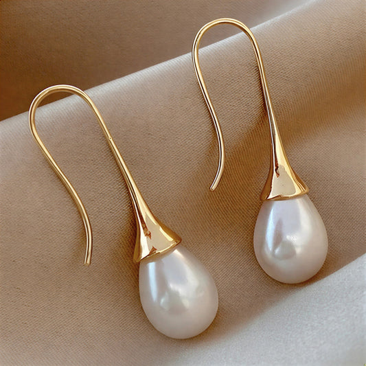 Boucles d'oreilles classiques à perles