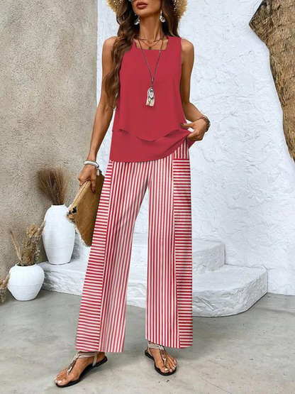 Juliette™ | Ensemble deux pièces motif feuillage