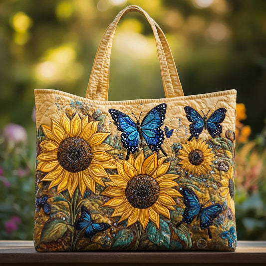 Sac fait à la main | Tournesols et papillon