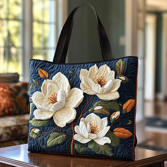 Sac artisanal matelassé - Magnolia délicat