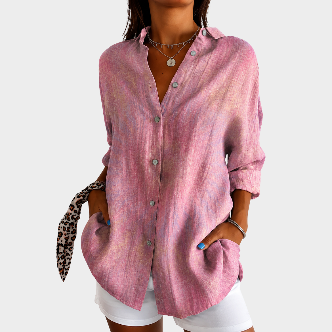 Blouse quotidienne rose poudré