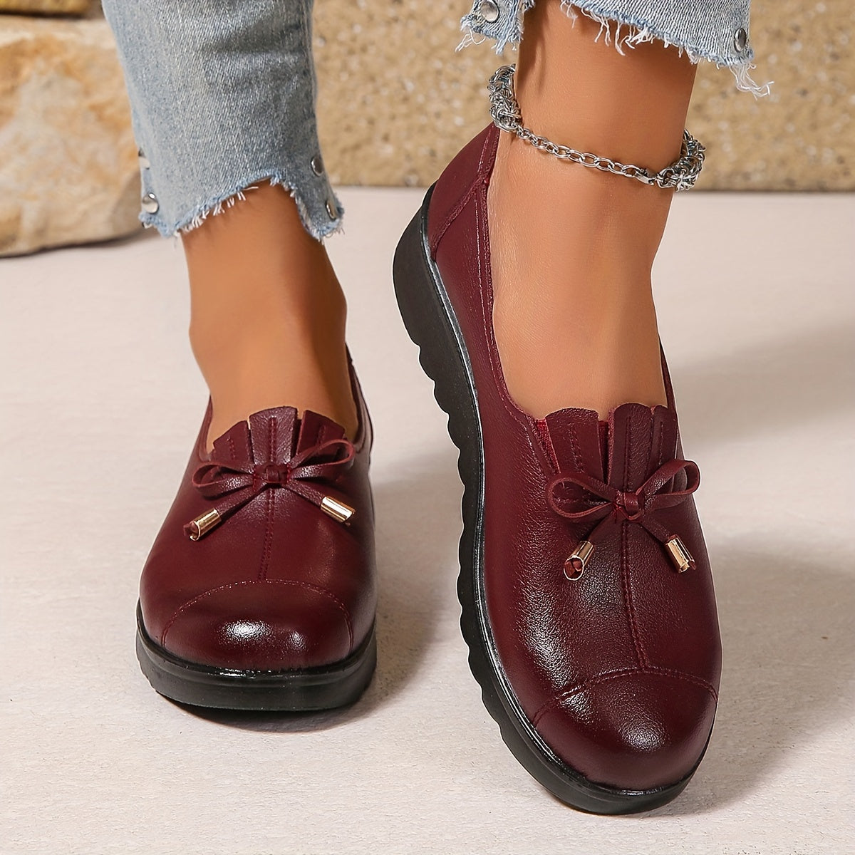 Rosalie | Mocassins orthopédiques à nœud