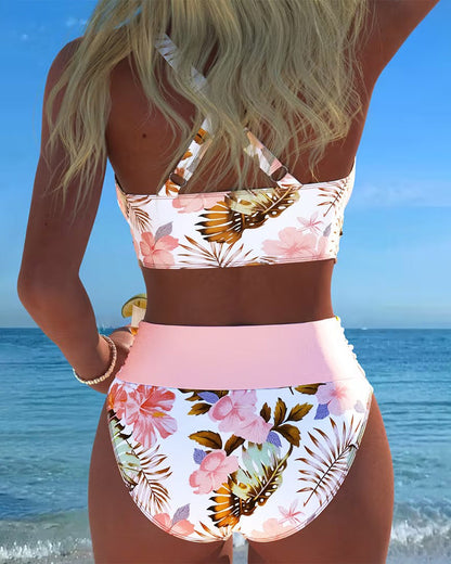 Jolina | Bikini a Contrasto Floreale