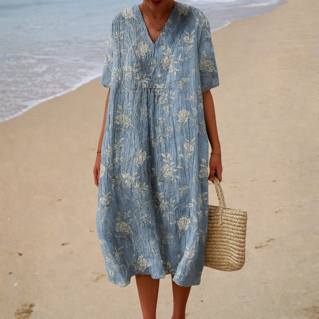 Robe d’été imprimée flatteuse