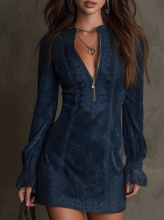 Debbie | Robe courte en suède