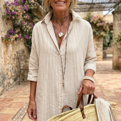 Willow | Robe chemise estivale à rayures