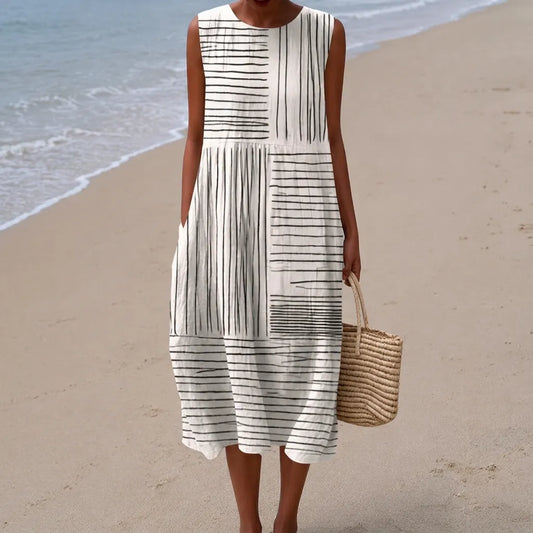 Rina™ | Tunique midi imprimée