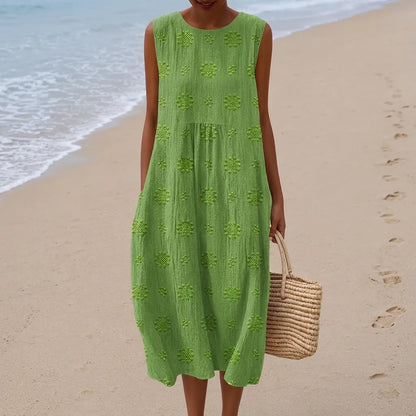 Sara™ | Robe midi imprimée