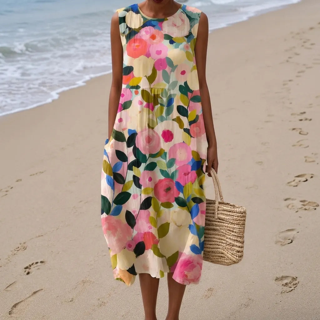 Ava™ | Robe midi fleurie