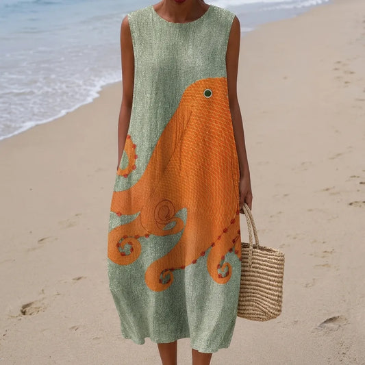 Tess™ | Robe midi océane