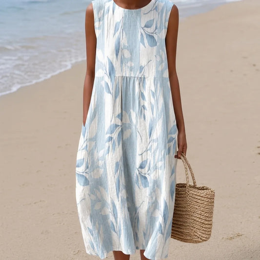 Joy™ | Robe midi feuillage