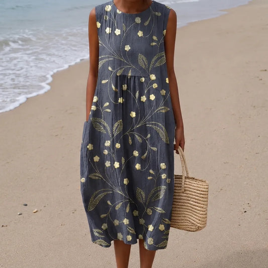 Mara™ | Robe midi fleurie