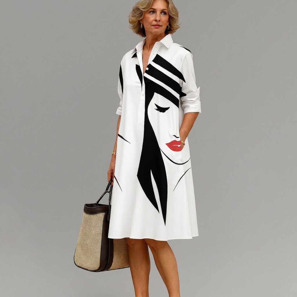 Bella | Robe midi soignée et élégante