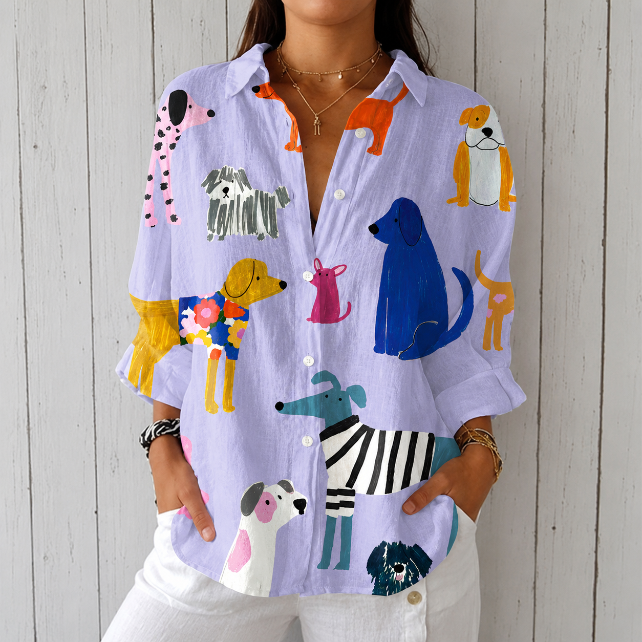 Gillian | Blouse imprimé chiens
