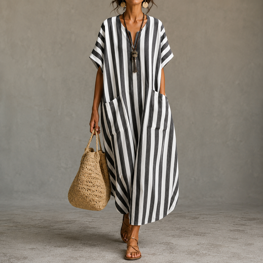 Angi | robe longue à rayures
