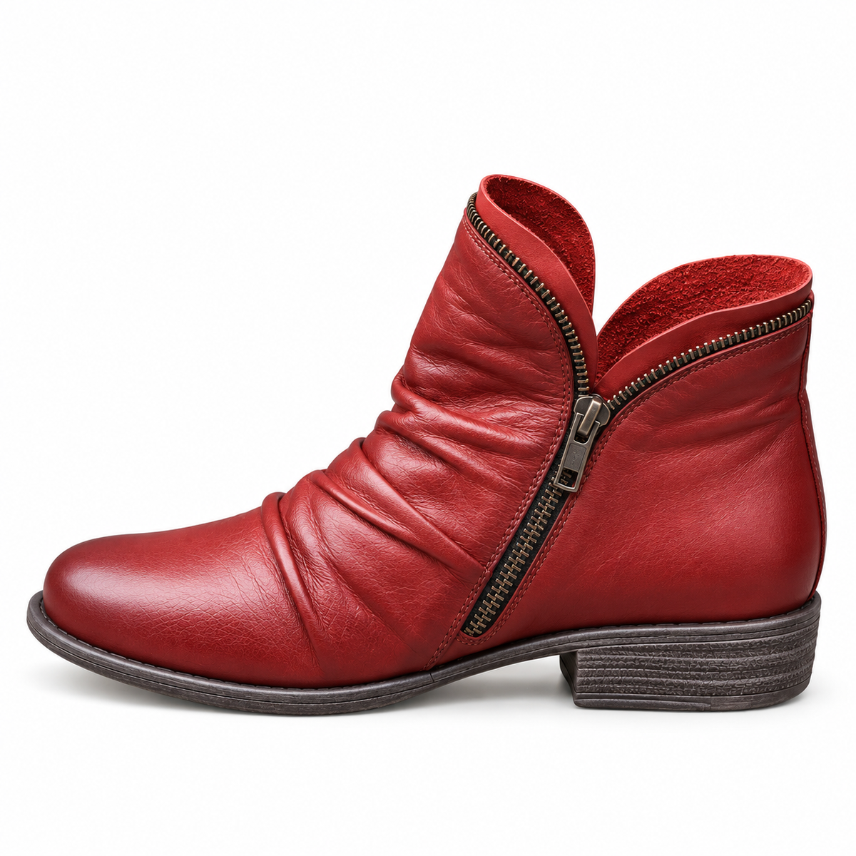 Melinda | Bottines confort - Rouge